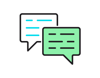 Conversation bubble icon