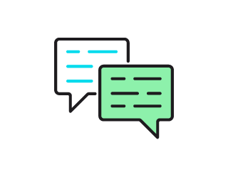 Conversation bubble icon